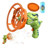 Nuhjytgf Automatic Bubble Machine - Dinosaur Design Summer Automatic Toy - Kids Bubble Machines - for Age 3-8 Boys Girls Backyard Outdoor Party Birthday Patio