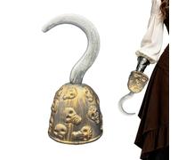 Nuhjytgf Captain Hook Blow-Molded Themed Event Cosplay Props