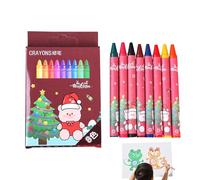Nuhjytgf Coloring Crayons, Art Kit, 8 Colors, Kids School Crayons, Preschool Drawing Set, Christmas Craft Supplies, For Boys Girls Classroom Kindergarten Travel Home Painting