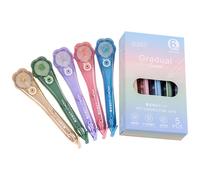 Nuhjytgf Correctíon Tape, Flower Shape Quiet Stationery, 5 Pieces, Correction Tape Pen, Noiseless Correction Pen, Dry Instantly, For Students Teachers Writers Journalists Artists Accountants
