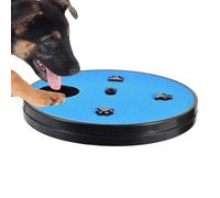 Nuhjytgf Dog Nail Scratch Board, Dog Food Puzzle Mat, Pet Food Puzzle Toy, Rotatable Design, Slow Feeding Function, 33x33x4cm, for Indoor, Outdoor Pet, Slow Down Eating,