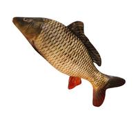 Nuhjytgf Fish Toy, Soft Plush Fish Pillow, Cozy Cushion Throw, Realistic Carp Design, Multipurpose, Huggable Plush Fabric, Brown, for Home Bedroom Living Room Decor