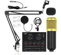 Nuhjytgf Live Streaming Recording Microphone Set, User-Friendly Live Streaming Equipment, Recording Studio Supplies, Adorable Recording Microphone Set, Audio Professional Kit For Anchors & Singers