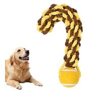Nuhjytgf Training Ball Dog Toy with Rope - Rope Ball Teething Training Toy - Multi-Functional Dog Teething Toy for Backyard, Garden, Home, and Park