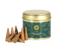 NUHR HOME Incense Cones Oud Arabia Luxury / 20 Strong Scented Cones/Bakhoor alternative/Lasting Fragrance Aroma Natural Authentic Agarwood for Aromatherapy, Meditation & Stress Relief Refreshing