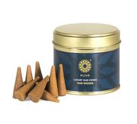 NUHR HOME Incense Cones Oud Woods / 20 Strong Scented Cones/Bakhoor alternative/Lasting Fragrance Aroma Natural Authentic Agarwood for Aromatherapy, Meditation & Stress Relief Refreshing