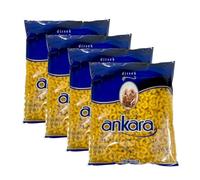 Nuhun Ankara Elbow Makrani 500G - Curved Shape Pasta, Elbow Macaroni Easy to Cook Product of Turkey Pack of 4
