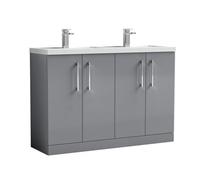 Nuie 1200 Fs 4-Door Vanity & Double Basin
