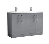 Nuie 1200 Fs 4-Door Vanity & Double Basin
