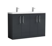 Nuie 1200 Fs 4-Door Vanity & Double Basin