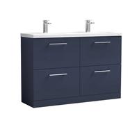 Nuie 1200 Fs 4-Drawer Vanity & Double Basin