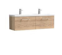 Nuie 1200 Wh 2-Drawer Vanity & Double Basin