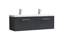 Nuie 1200 Wh 2-Drawer Vanity & Double Basin