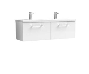 Nuie 1200 Wh 2-Drawer Vanity & Double Basin