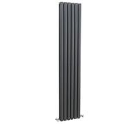 Nuie 1800mm x 354mm Anthracite Revive Double Panel Radiator - HLA77