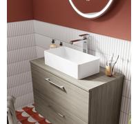 Nuie Rectangular Counter Top Basin | White | Vitreous China | 465mm x 235mm