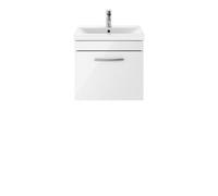 Nuie 500 Wh Single Drawer Vanity & Basin 2