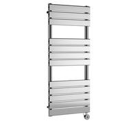 nuie Electric Flat Towel Rail 12 Bar 1213x500 - Chrome