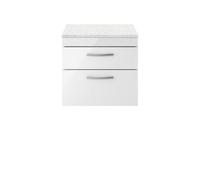 Nuie 600 Wh 2-Drawer Vanity & Worktop