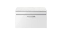 Nuie 800 Wh Single Drawer Vanity & Worktop