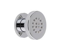 Nuie A355 ǀ Modern Bathroom Shower Accessories Round Sheer Body Jet with Swivel, 105mm x 53mm, Chrome