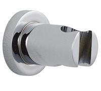 Nuie A377 ǀ Modern Bathroom Shower Accessories Luxury Round Wall Bracket, 55mm x 55mm, Chrome,Silver
