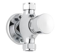 Nuie A3788 Modern Bathroom Exposed Non-Concussive Timed Shower Valve, 94mm x 68mm, Chrome, Set of 4 Pieces