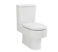 Nuie Ambrose Semi Flush to Wall Toilet Pan and Cistern | White | Ceramic | 380mm x 790mm x 660mm