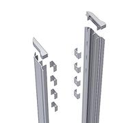 nuie AQ-SCK Rene Shower Enclosure Screw Cover Kit, 1850mm, Chrome