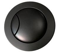 Nuie Arley Modern Round Wc Toilet Push Button Dual Flush For Cyclone Concealed Cistern Bathroom Black Finish Durable Abs