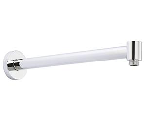 NUIE ARM03 ǀ Modern Bathroom Contemporary Wall Mounted Shower Arm, 345mm, Chrome
