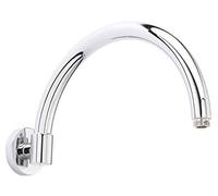Nuie ARM06 ǀ Traditional Bathroom Curved Wall Mounted Shower Arm, 160mm x 320mm, Chrome