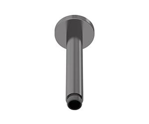 nuie ARM715 Arvan Modern Bathroom Round Ceiling Mount Shower Arm, 150mm, Brushed Pewter