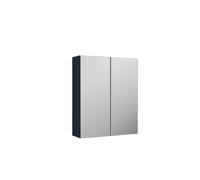 Nuie Arno Indigo Blue 2 Door Mirrored Cabinet | Midnight Blue | Glass/MDF | 600mm