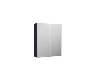 Nuie Arno Indigo Blue 2 Door Mirrored Cabinet | Midnight Blue | Glass/MDF | 600mm