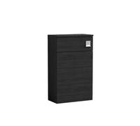 Nuie Arno Woodgrain Toilet Unit | Charcoal Black | MDF | 500mm