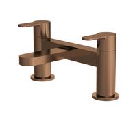 Nuie Arvan Deck Mounted Bath Filler Tap | Brushed Bronze | Brass | 230mm x 120mm x 142mm