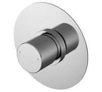 Nuie Arvan Thermostatic Temperature Control Shower Valve | Chrome | Brass | 125mm x 125mm x 135mm