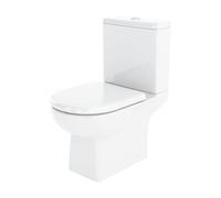 Nuie Asselby Close Coupled Toilet | White | Ceramic | 410mm x 810mm x 670mm