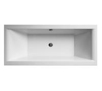 Nuie Asselby Square Double Ended Straight Bath 1800x800