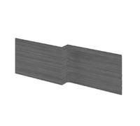 Nuie Athena Anthracite Woodgrain 1700mm Square Shower Bath Front Panel (Mfc Matt Finish)