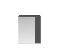 Nuie Athena Gloss Grey 600mm Mirror Unit 75/25 MOC324