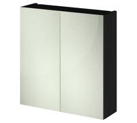 Nuie Athena Charcoal Black 800mm Mirror Unit (50/50) - OFF619