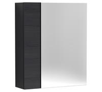 Nuie Athena Charcoal Black 600mm Mirror Unit (75/25) - OFF618