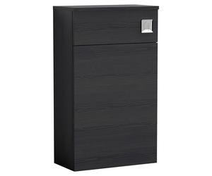 Nuie Athena Woodgrain Toilet Unit | Charcoal Black | MDF | 500mm