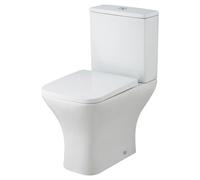 Nuie Ava Square Rimless Pan, Cistern & Soft Close Seat NCG450