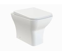 nuie Ava Round Back to Wall Toilet Pan With Seat