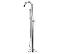 Nuie Aztec Freestanding Bath Shower Mixer Tap | Chrome | Brass/ABS | 200mm x 1200mm x 345mm