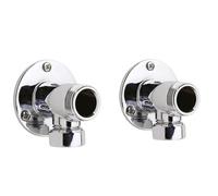 Nuie Back Plate Elbow Unions | Chrome | Stainless Steel | 55mm x 55mm x 51mm