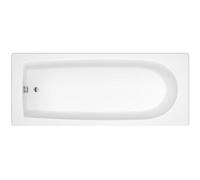 Nuie Barmby 1600 X 700mm Round Single-Ended Acrylic Bath With Leg Set, Gloss White